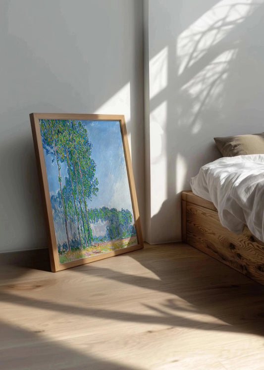 Cuadro ​Los álamos (Claude Monet)