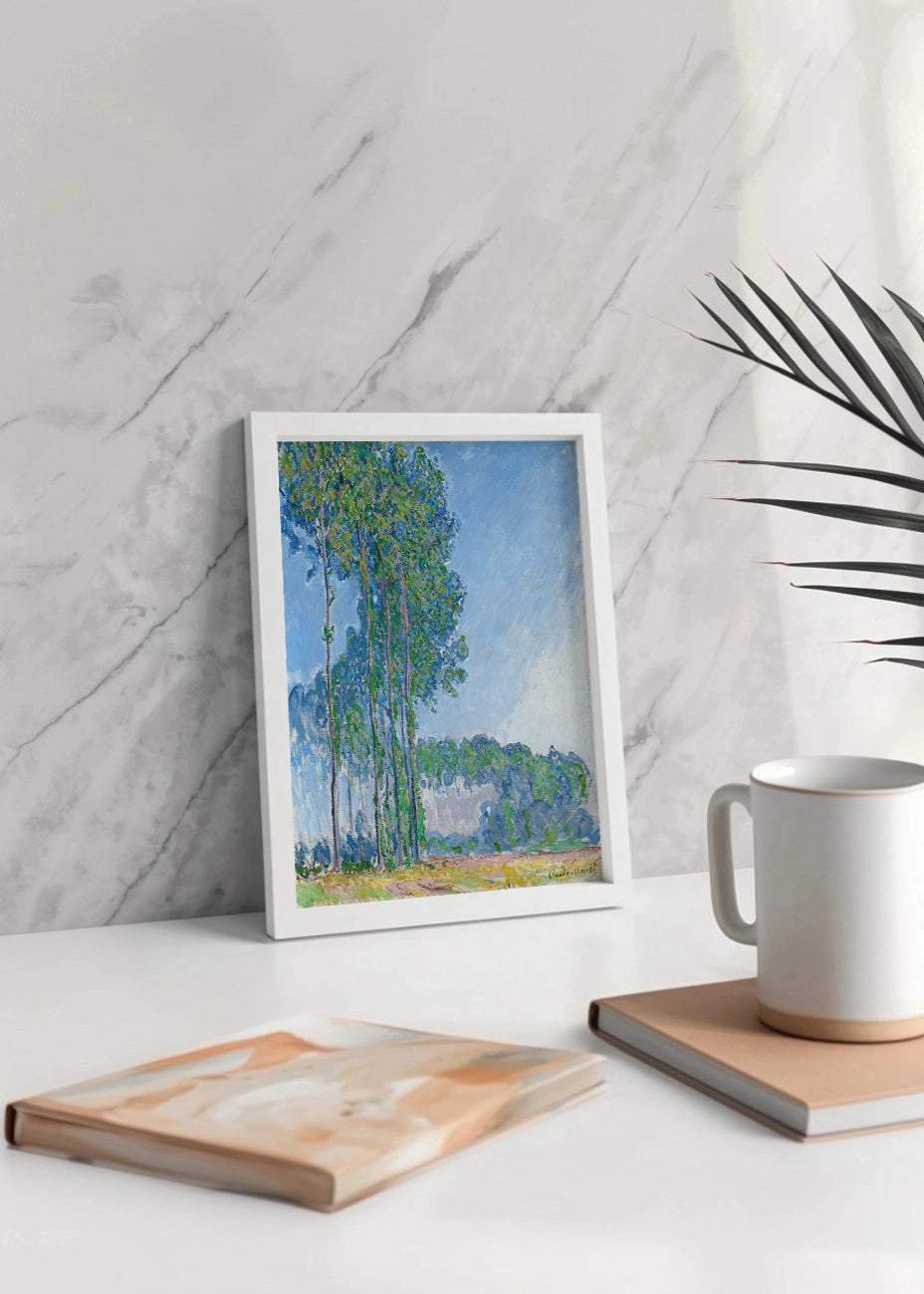 Cuadro ​Los álamos (Claude Monet)