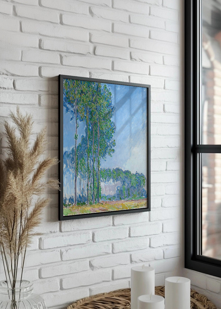 Cuadro ​Los álamos (Claude Monet)