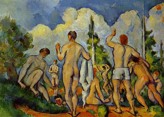 Cuadro Los bañistas II (Cezanne)