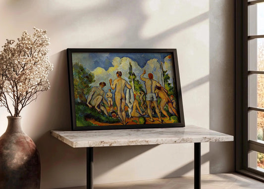 Cuadro Los bañistas II (Cezanne)