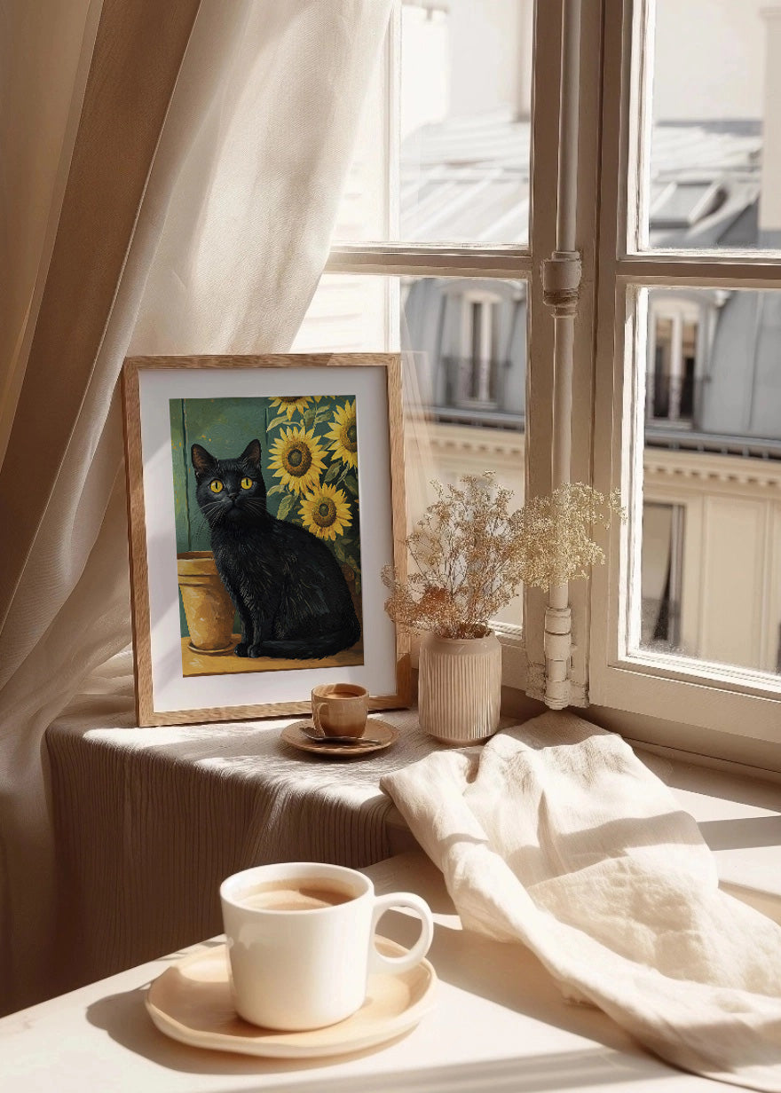 Cuadro ​Los girasoles gatunos