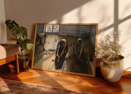 Cuadro ​Los raspadores de piso 1875 (Caillebotte)