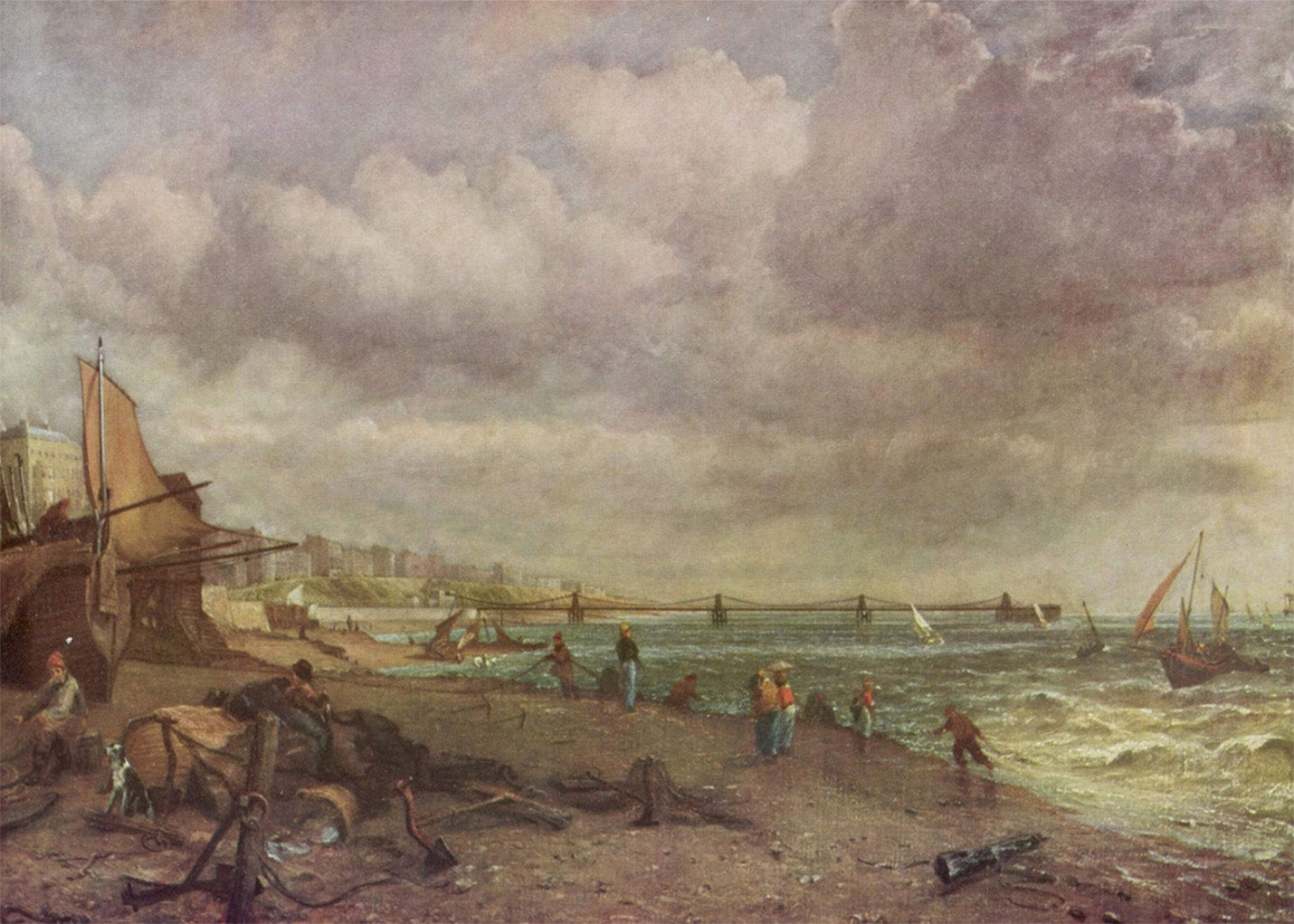 Cuadro ​Los saltos de agua en Brighton (John Constable)