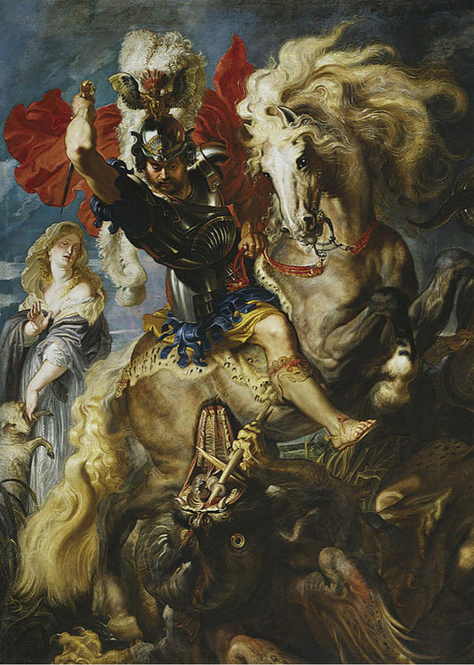 Cuadro ​Lucha de San Jorge y el dragón (Rubens)