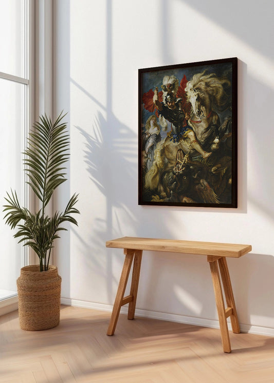Cuadro ​Lucha de San Jorge y el dragón (Rubens)