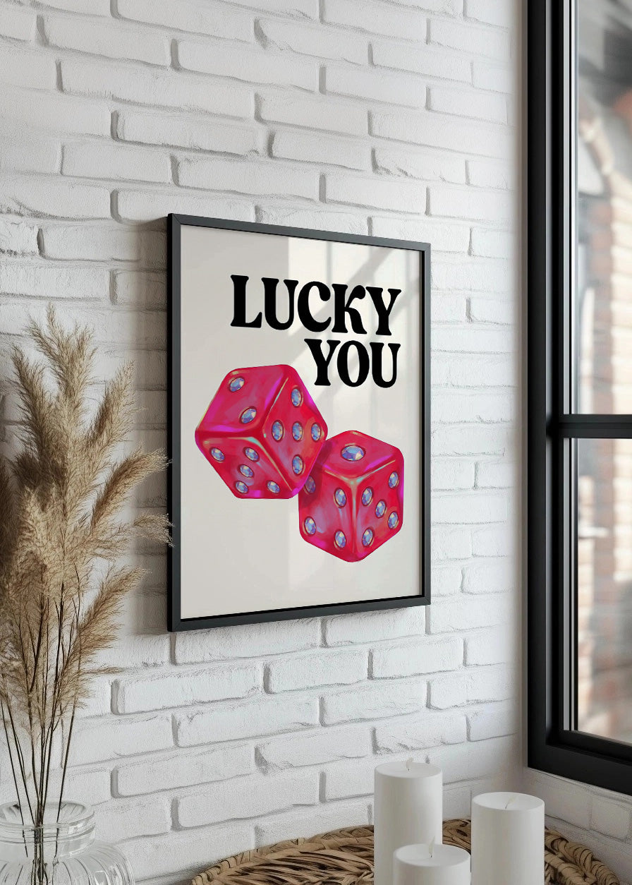 Cuadro Lucky you dados