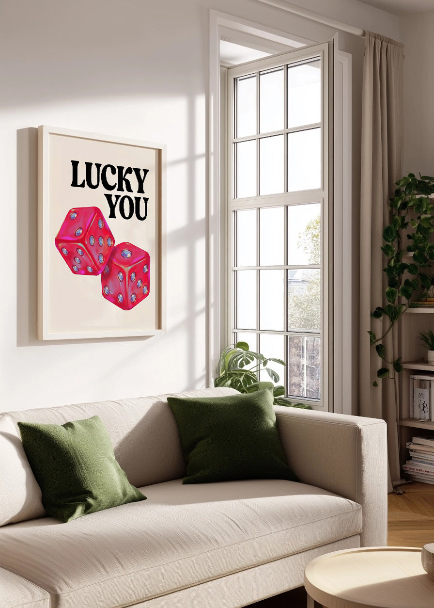 Cuadro Lucky you dados