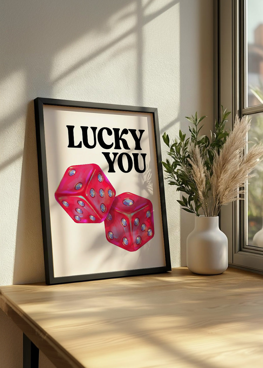 Cuadro Lucky you dados