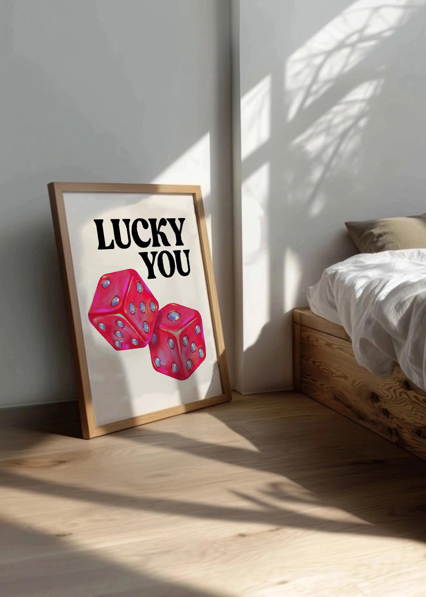 Cuadro Lucky you dados