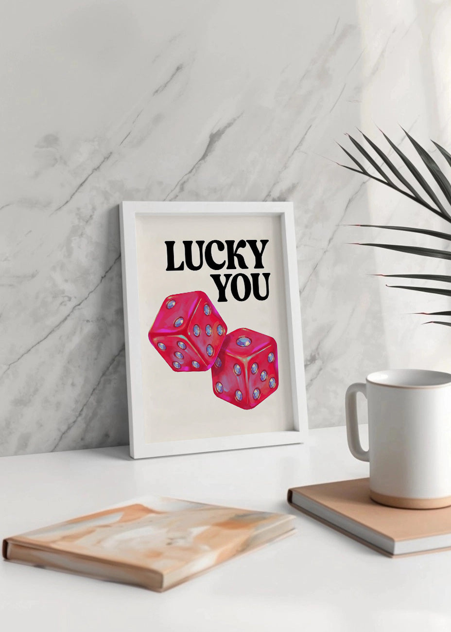 Cuadro Lucky you dados