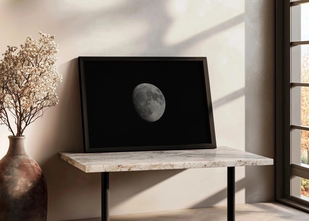 Cuadro ​Luna al detalle