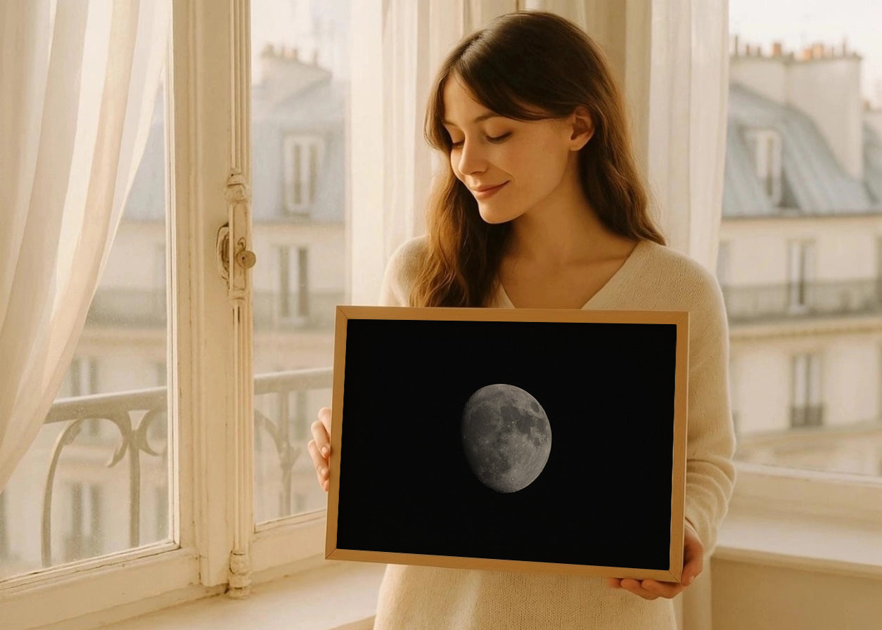 Cuadro ​Luna al detalle