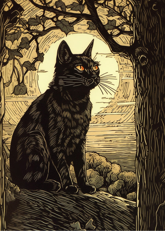 Cuadro ​Lunar cat