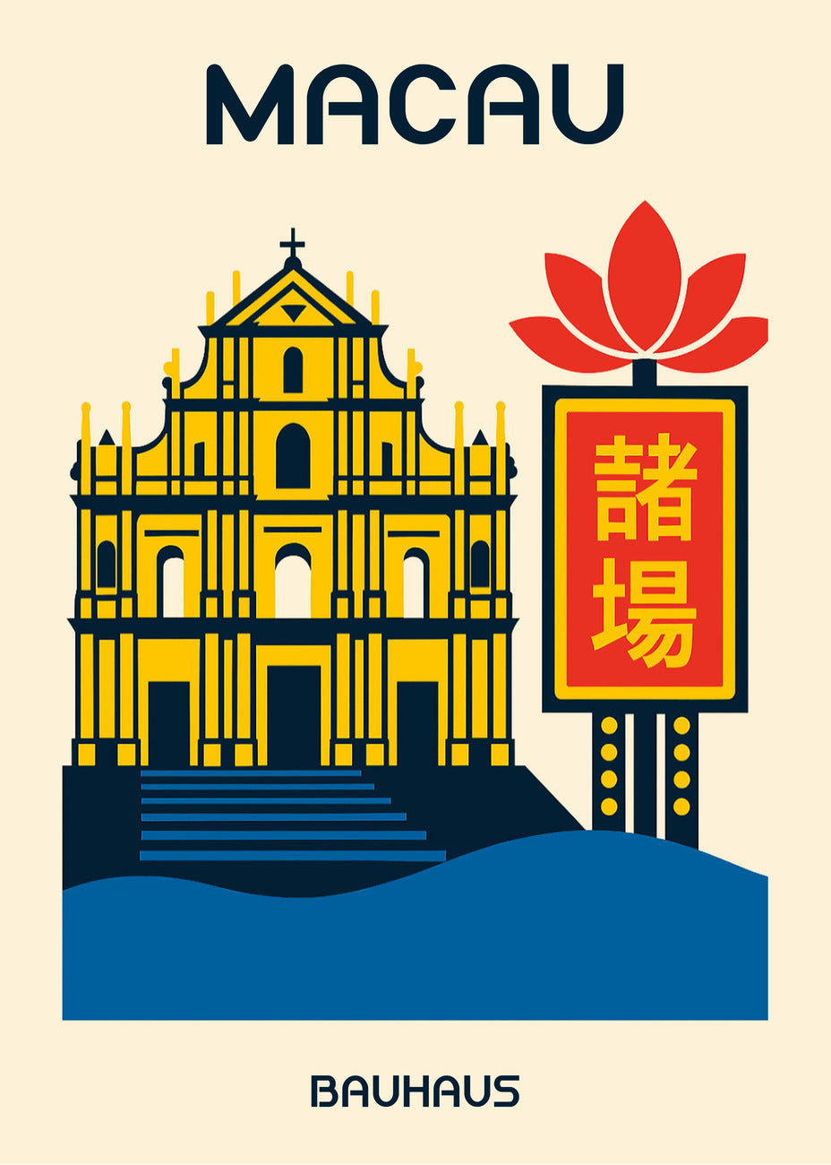 Cuadro Macau Poster Bauhaus