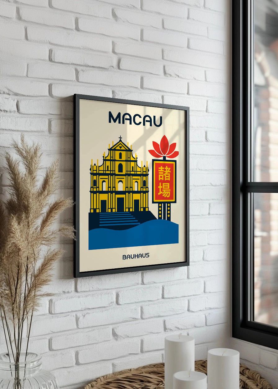 Cuadro Macau Poster Bauhaus