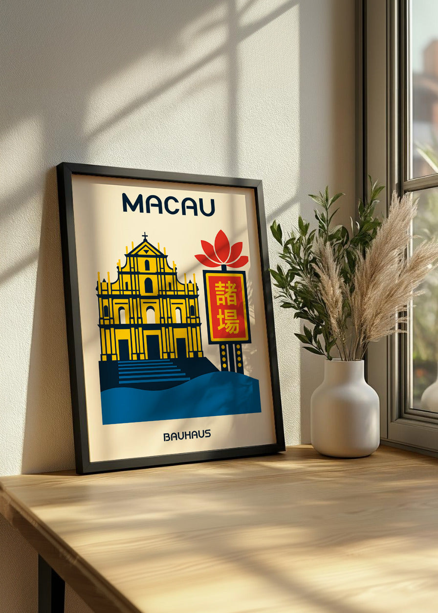 Cuadro Macau Poster Bauhaus
