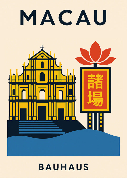 Cuadro Macau Poster Bauhaus