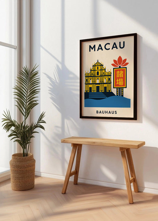 Cuadro Macau Poster Bauhaus
