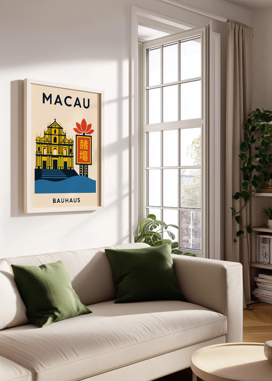 Cuadro Macau Poster Bauhaus
