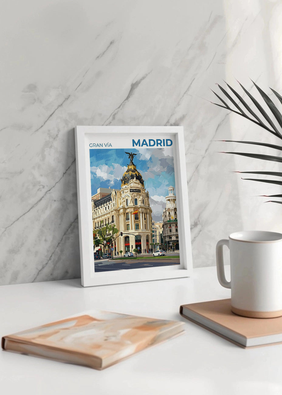 Cuadro Madrid Metrópolis en Gran Vía - Grouche