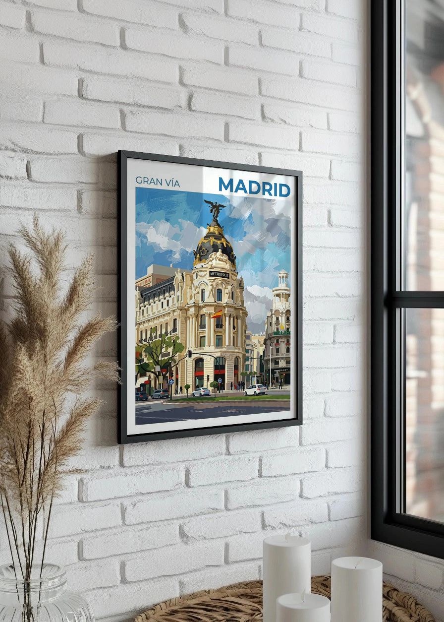 Cuadro Madrid Metrópolis en Gran Vía - Grouche