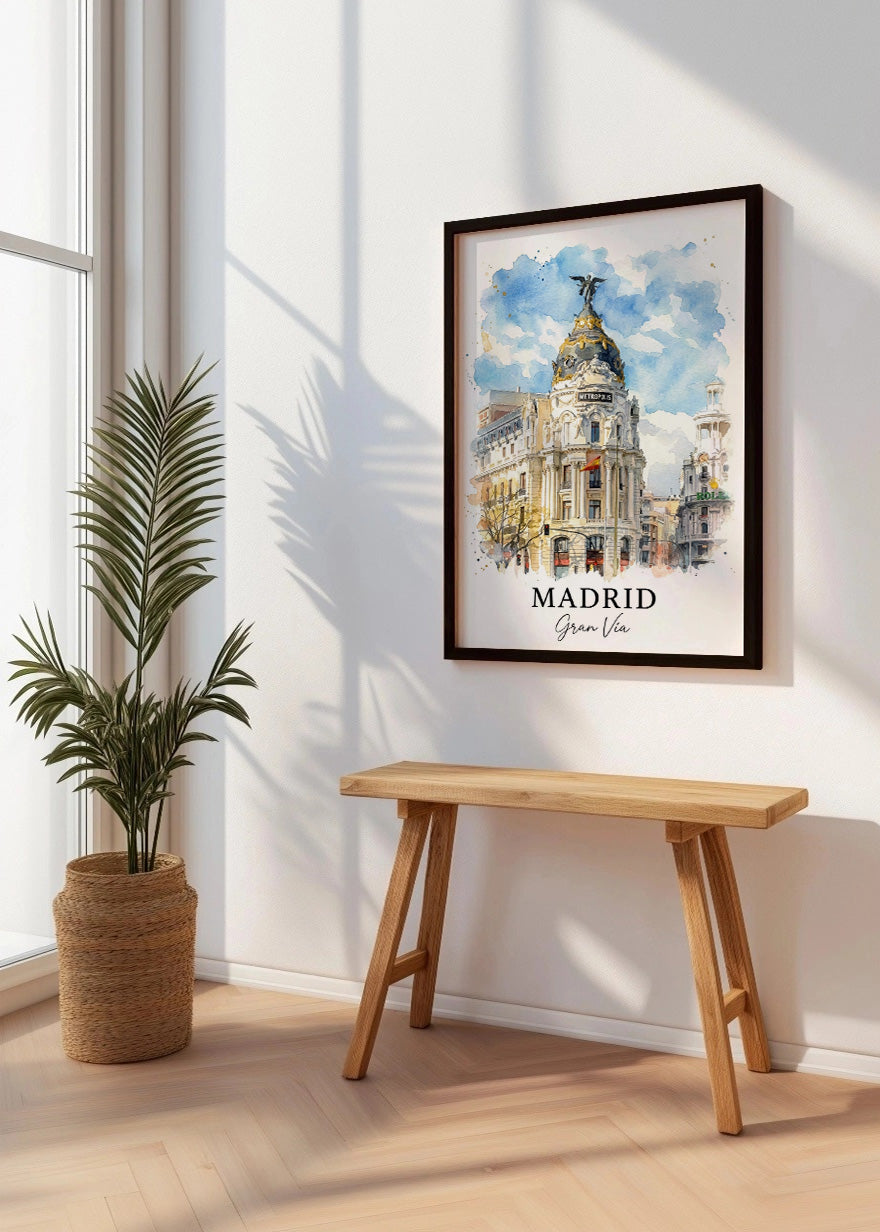 Cuadro Madrid Metrópolis en Gran Vía - Postal