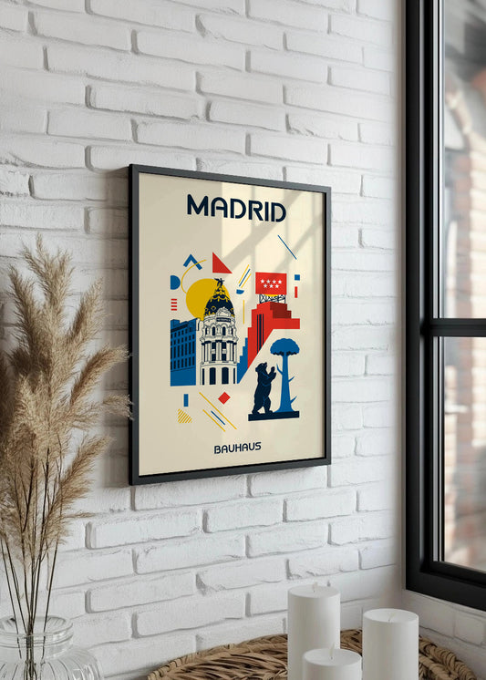 Cuadro Madrid Poster Bauhaus