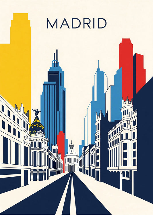Cuadro Madrid Poster Bauhaus2