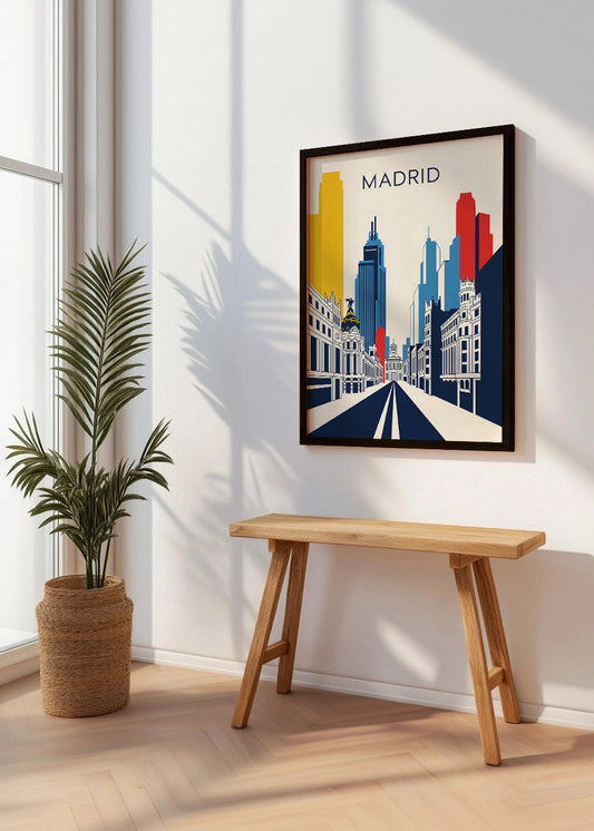 Cuadro Madrid Poster Bauhaus2