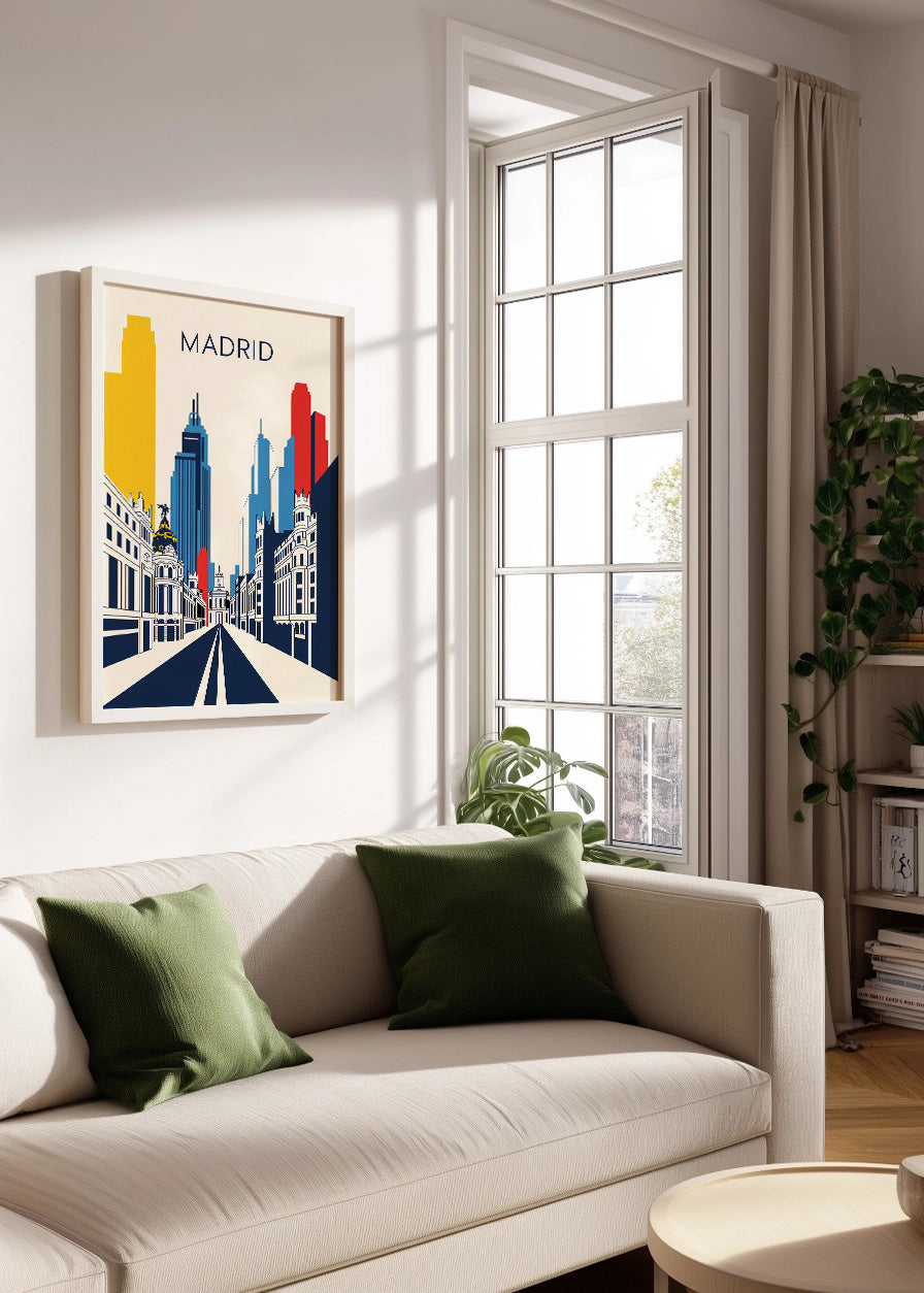 Cuadro Madrid Poster Bauhaus2