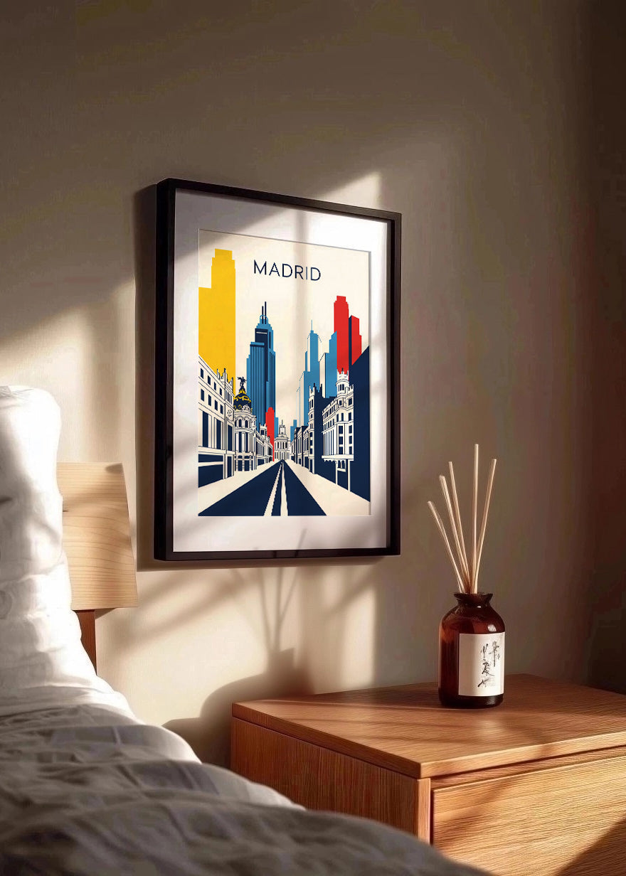 Cuadro Madrid Poster Bauhaus2