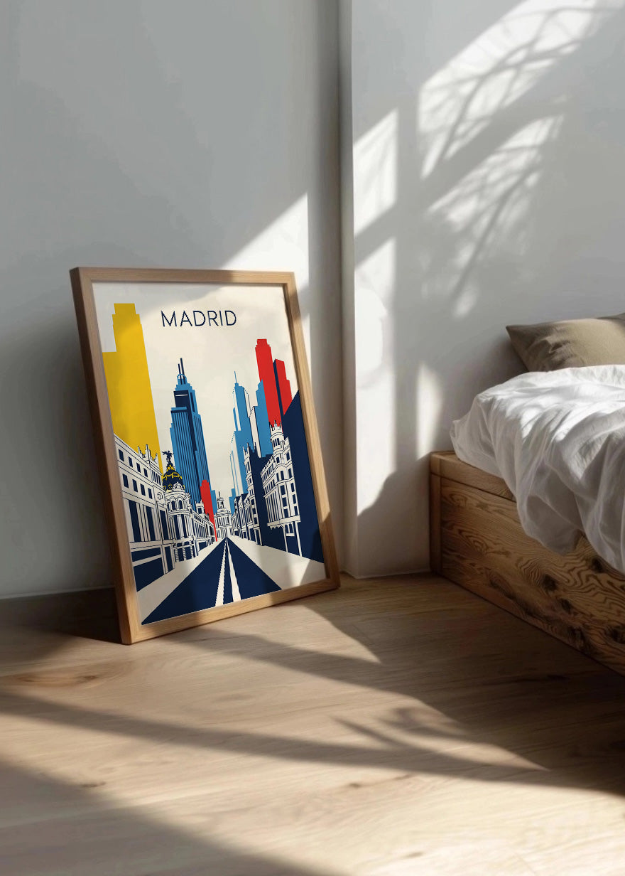 Cuadro Madrid Poster Bauhaus2