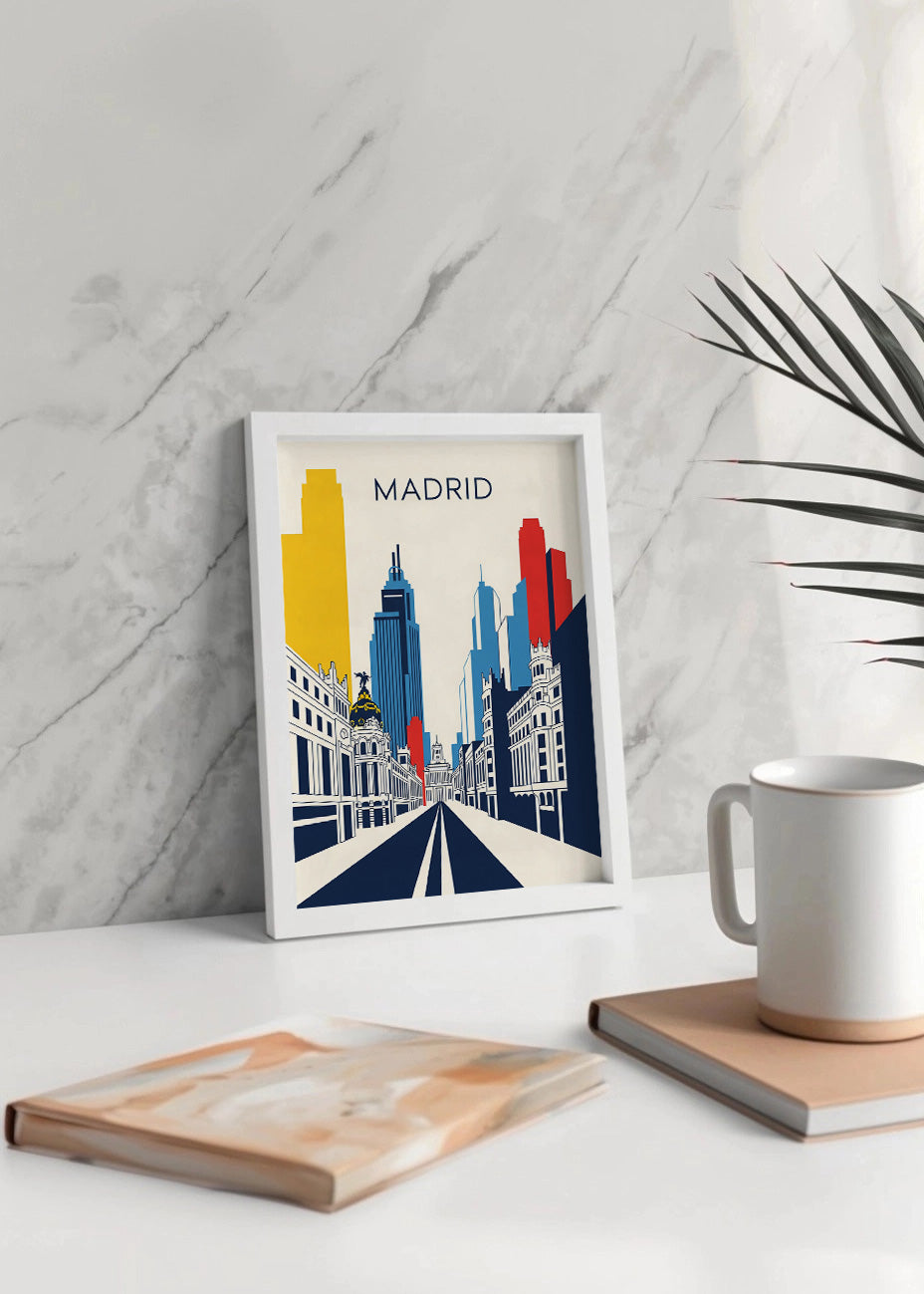 Cuadro Madrid Poster Bauhaus2