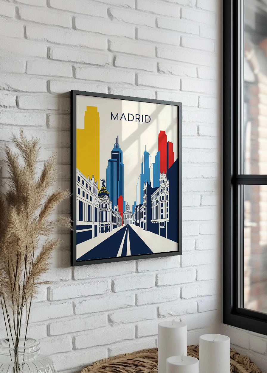 Cuadro Madrid Poster Bauhaus2