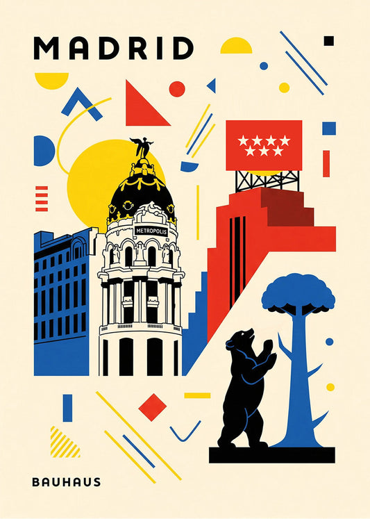 Cuadro Madrid Poster Bauhaus