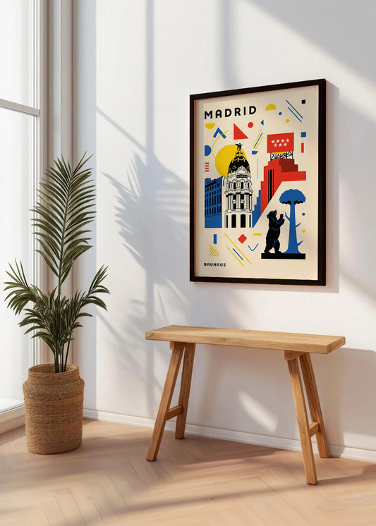 Cuadro Madrid Poster Bauhaus