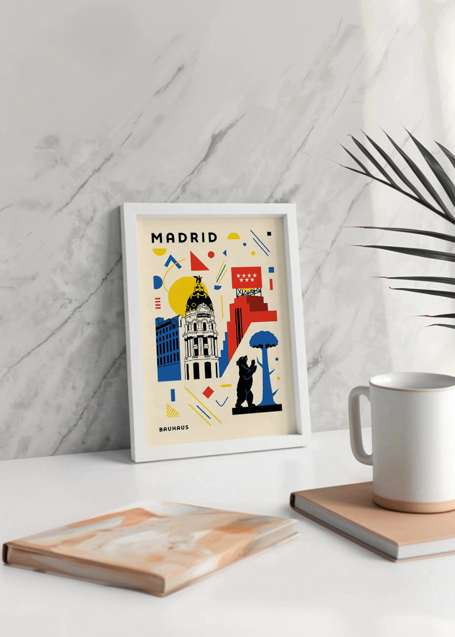 Cuadro Madrid Poster Bauhaus