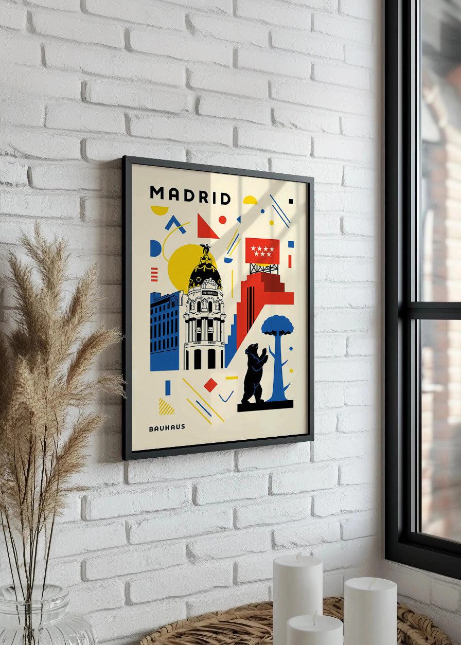 Cuadro Madrid Poster Bauhaus
