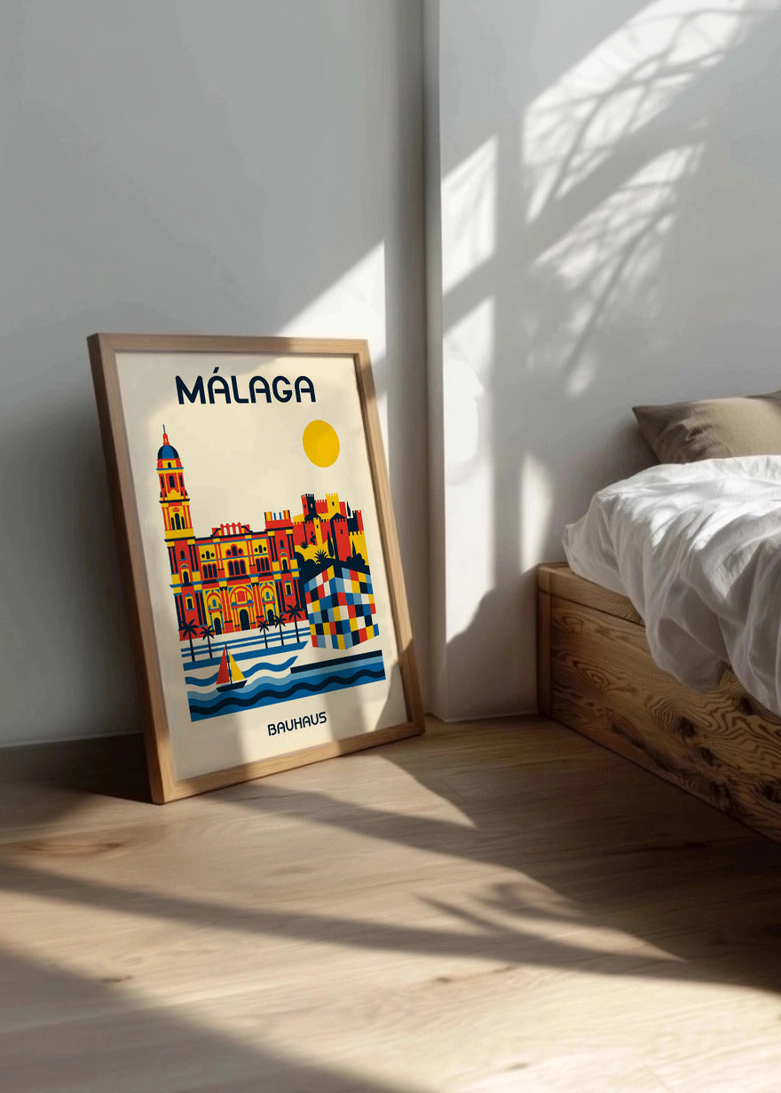 Cuadro Málaga Poster Bauhaus