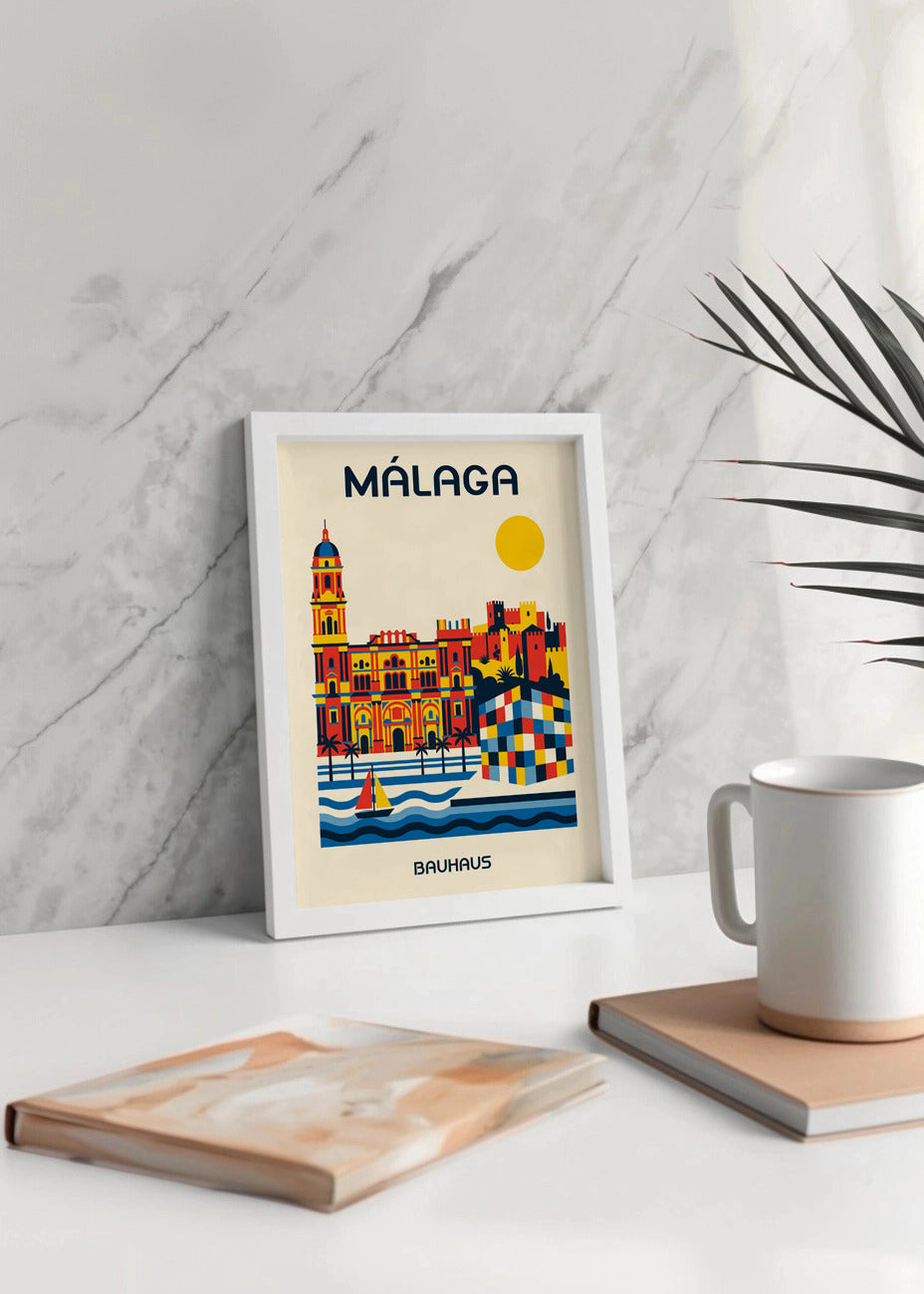 Cuadro Málaga Poster Bauhaus
