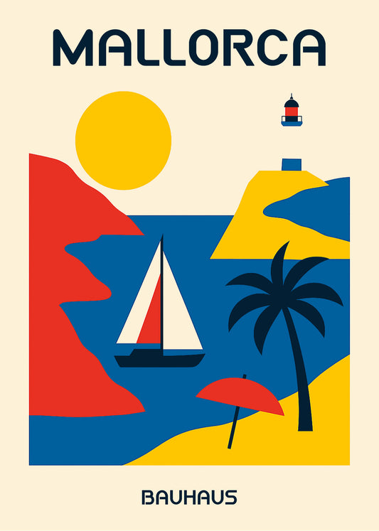 Cuadro Mallorca Poster Bauhaus