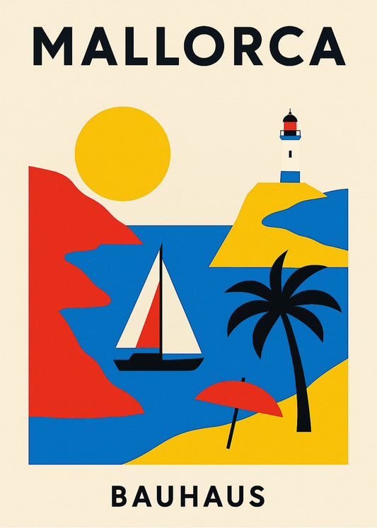 Cuadro Mallorca Poster Bauhaus