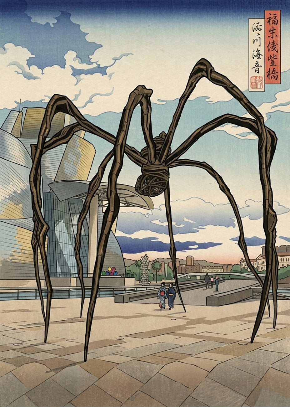 Cuadro Mamá Guggenheim - Arte Japonés