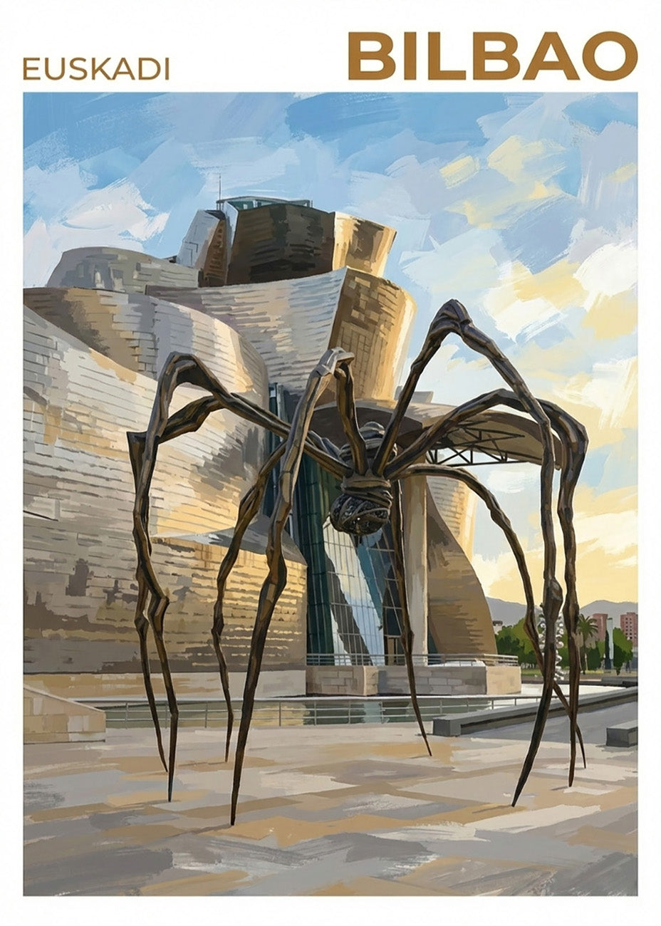 Cuadro Mamá Guggenheim - Gouache