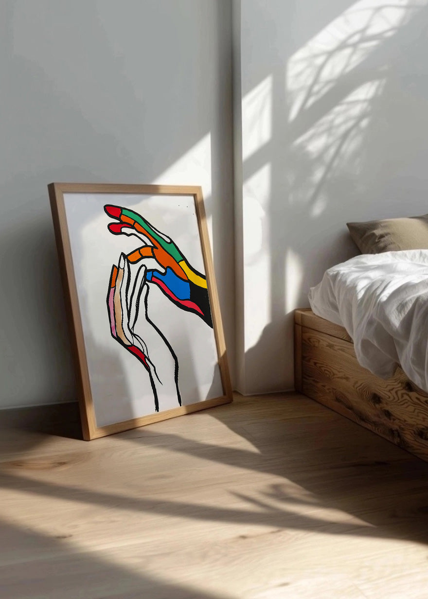 Cuadro ​Manos coloridas