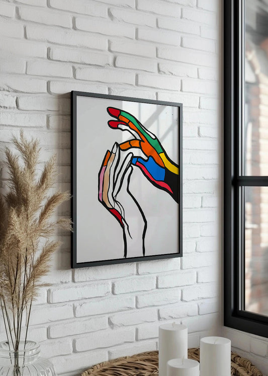 Cuadro ​Manos coloridas