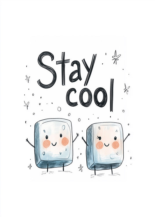 Cuadro ​Stay cool - cubitos de hielo