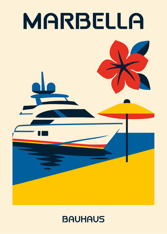 Cuadro Marbella Poster Bauhaus