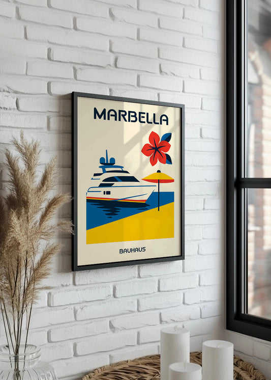 Cuadro Marbella Poster Bauhaus
